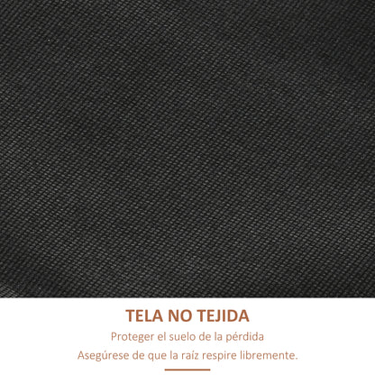 Outsunny Jardinera De Madera De 4 Niveles Con Orificios De Drenaje Naranja_5