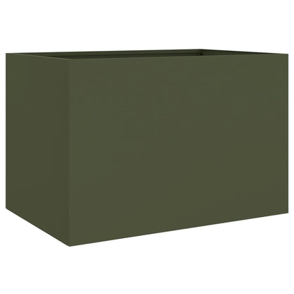 Jardinera Acero Verde Oliva 62x47x46 Cm_0