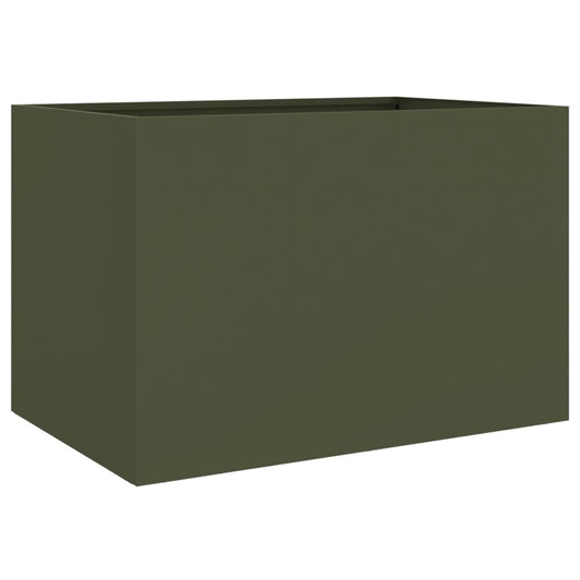 Jardinera Acero Verde Oliva 62x47x46 Cm_0