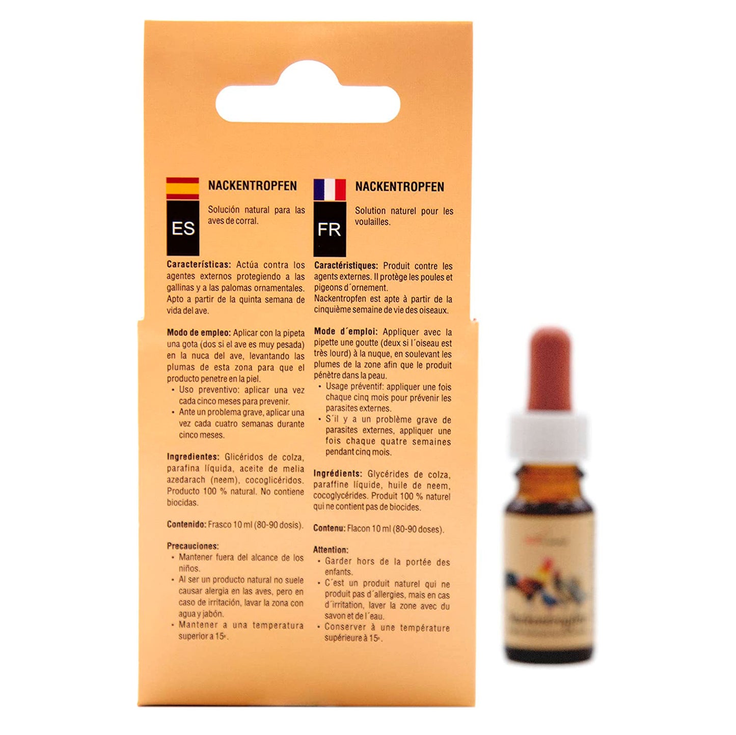 Nackentropfen - Repelente Natural Contra El Piojo Y Parásitos Externos De Gallinas Y Otros Animales_2