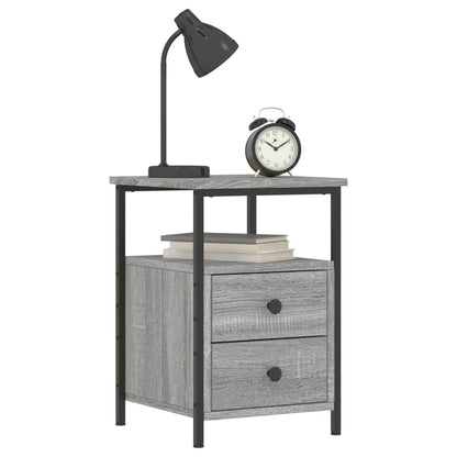 Mesitas Noche 2 Uds Madera Ingeniería Gris Sonoma 34x35,5x50 Cm_1