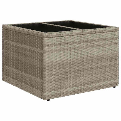 Set De Sofás De Jardín 7 Pzas Con Cojines Ratán Pe Gris Claro / Vetonek_0