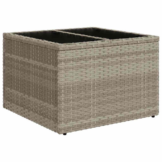 Set De Sofás De Jardín 7 Pzas Con Cojines Ratán Pe Gris Claro / Vetonek_0