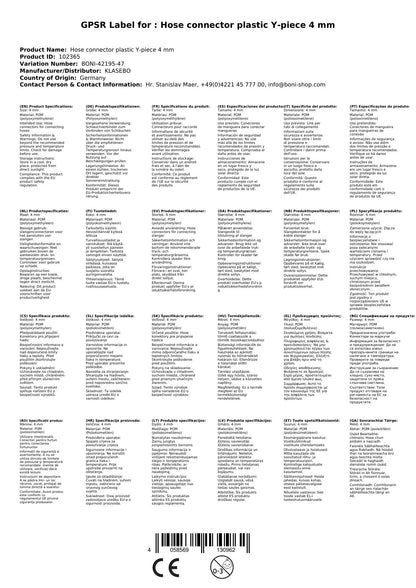 Conector De Manguera De Plástico Y-pieza 4 Mm_1