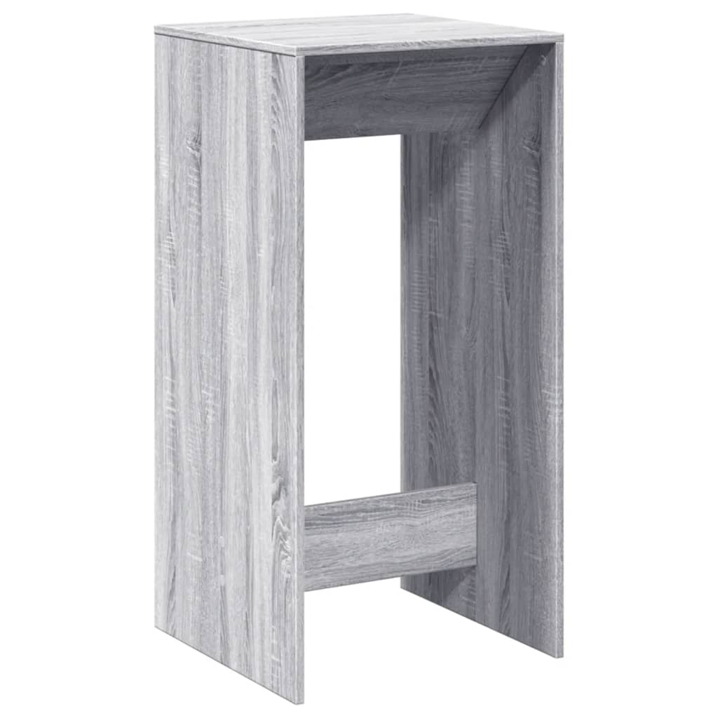 Mesa Alta De Bar Madera Ingeniería Gris Sonoma 51x50x103,5 Cm_4