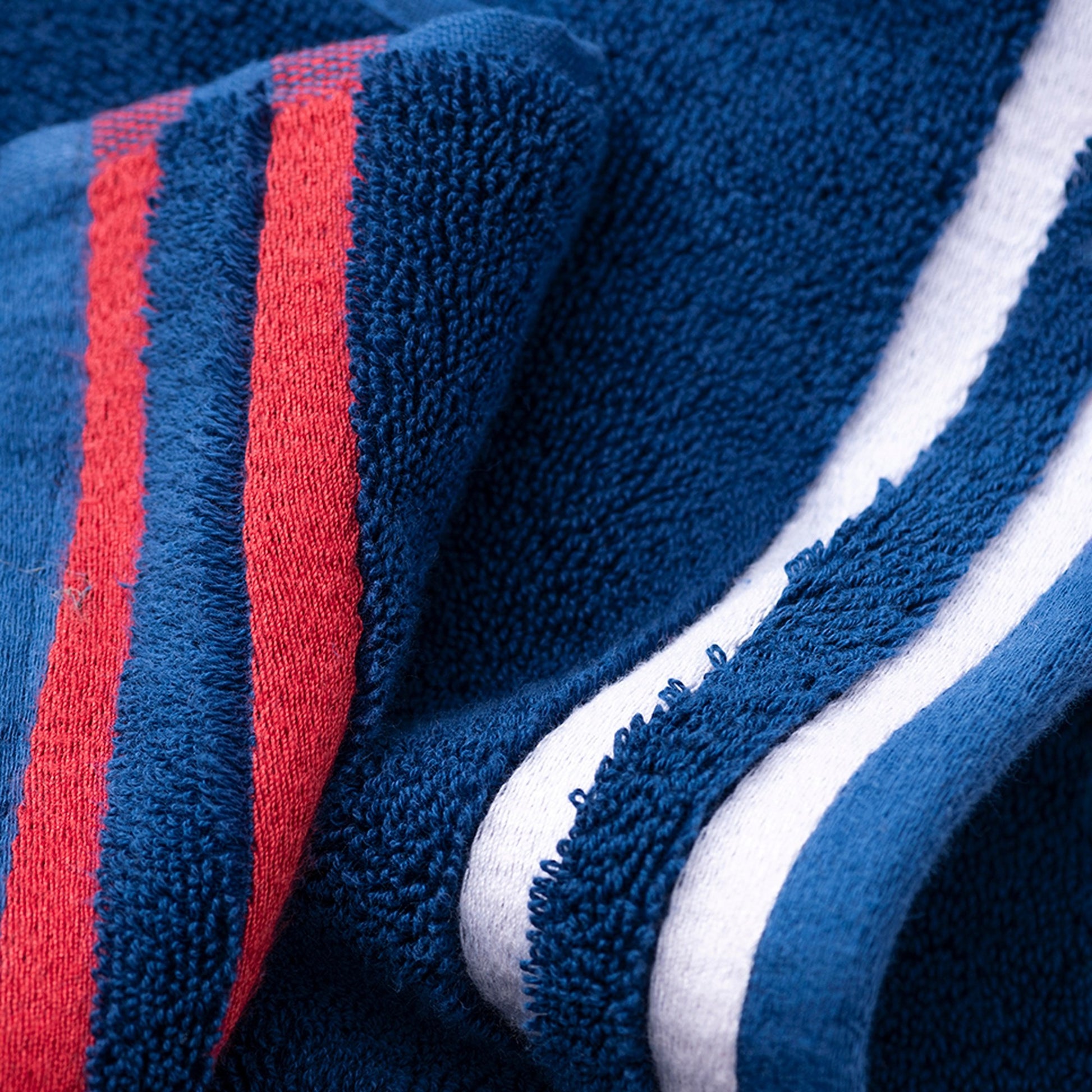 Alfombra De Baño 50x80cm 100% Algodón 800gsm Rizo Teñido Color Azul Marino El Ganso