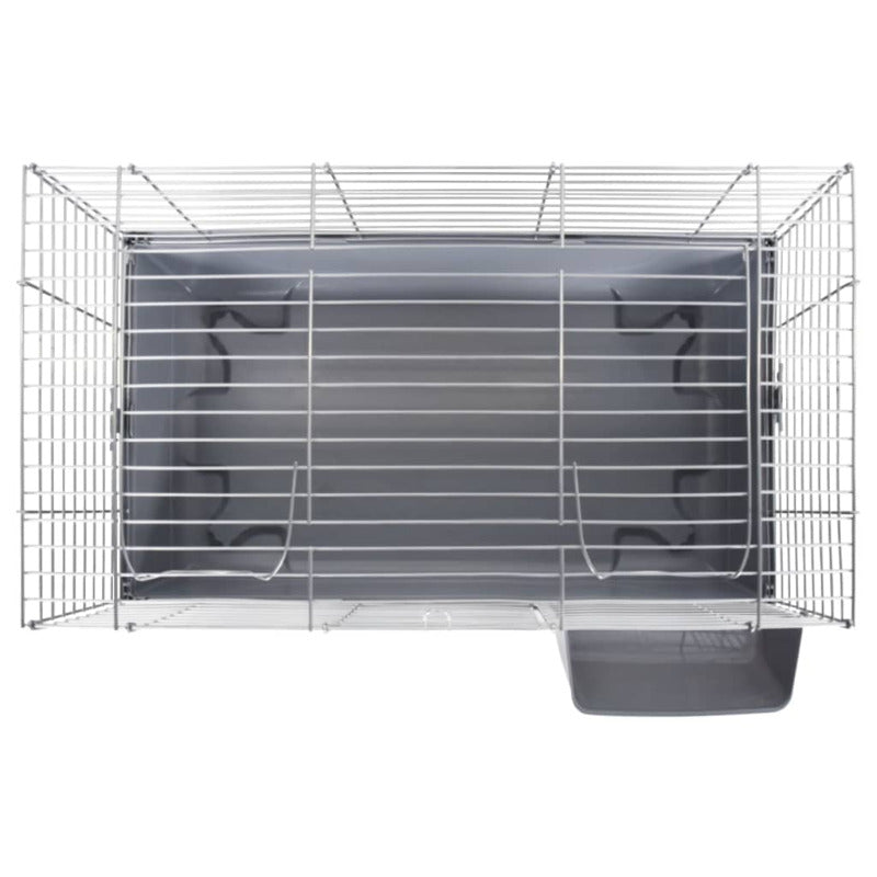 Vidaxl Jaula De Animales Pequeños Polipropileno Metal Gris 100x53x46cm_5