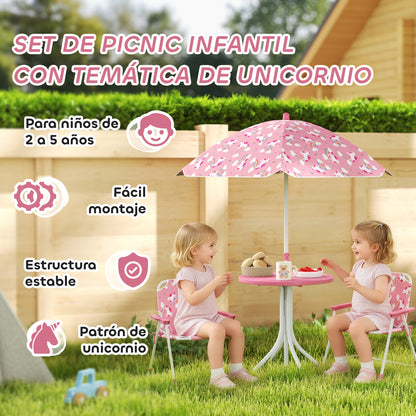 Aiyaplay Conjunto De Mesa Y Sillas Infantil De Jardín De 4 Piezas_3