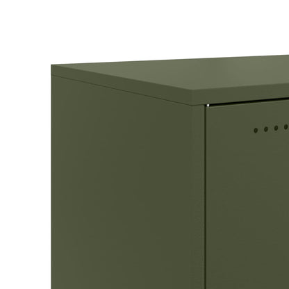 Aparador De Acero Laminado En Frío Verde Oliva 100,5x39x72 Cm / Vetonek_3