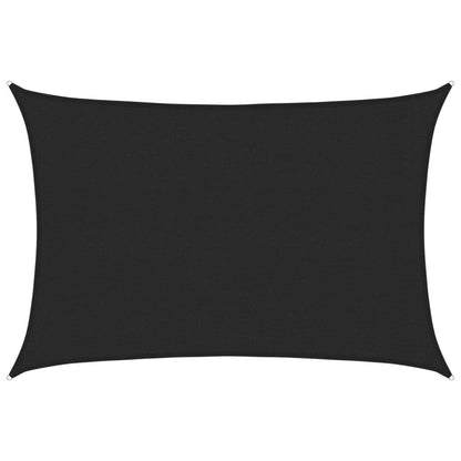 Vidaxl Toldo De Vela Hdpe Negro 160 G/m² 3x5 M_0