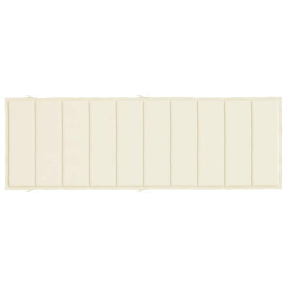 Vidaxl Cojín De Tumbona De Tela Oxford Crema 186x58x4 Cm_3