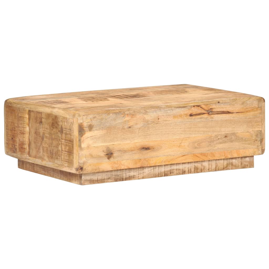 Mesa De Centro Madera De Mango Rugosa 90x60x29 Cm_2