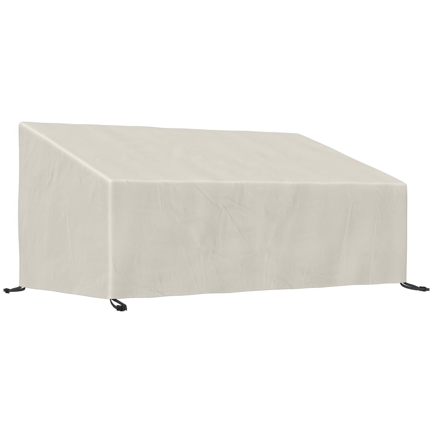 Outsunny Funda Protectora Beige Para Banco 3 Plazas 218x111x101 Cm_0