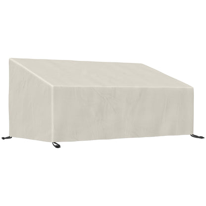 Outsunny Funda Protectora Beige Para Banco 3 Plazas 218x111x101 Cm_0