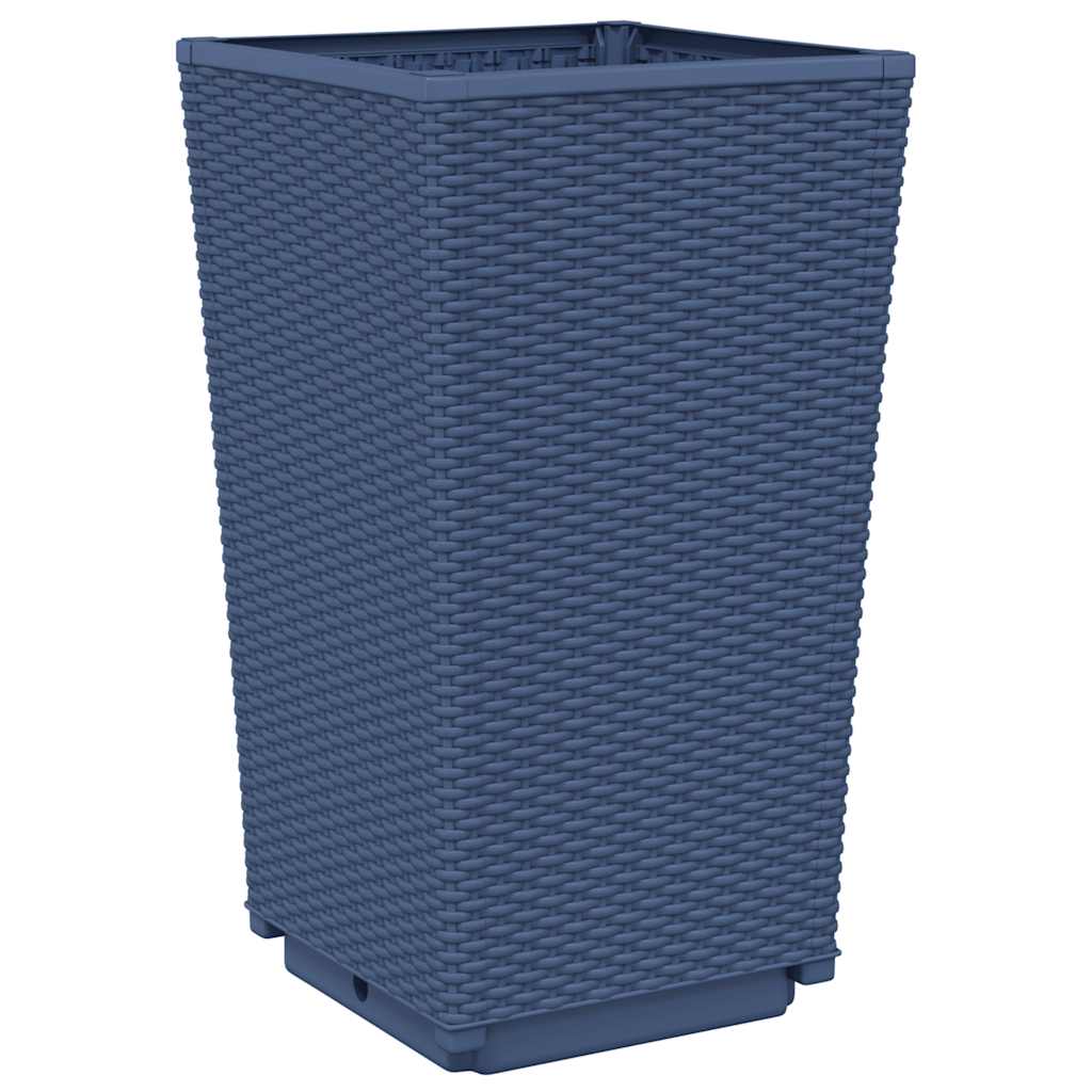 Jardineras 4 Unidades Pp Azul Gris 32,5x32,5x57 Cm_3