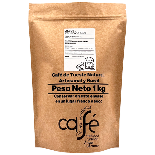 Cafe Sin Intermediarios Café Brasil Albus En Grano Para Superautomática 1 Kg_0