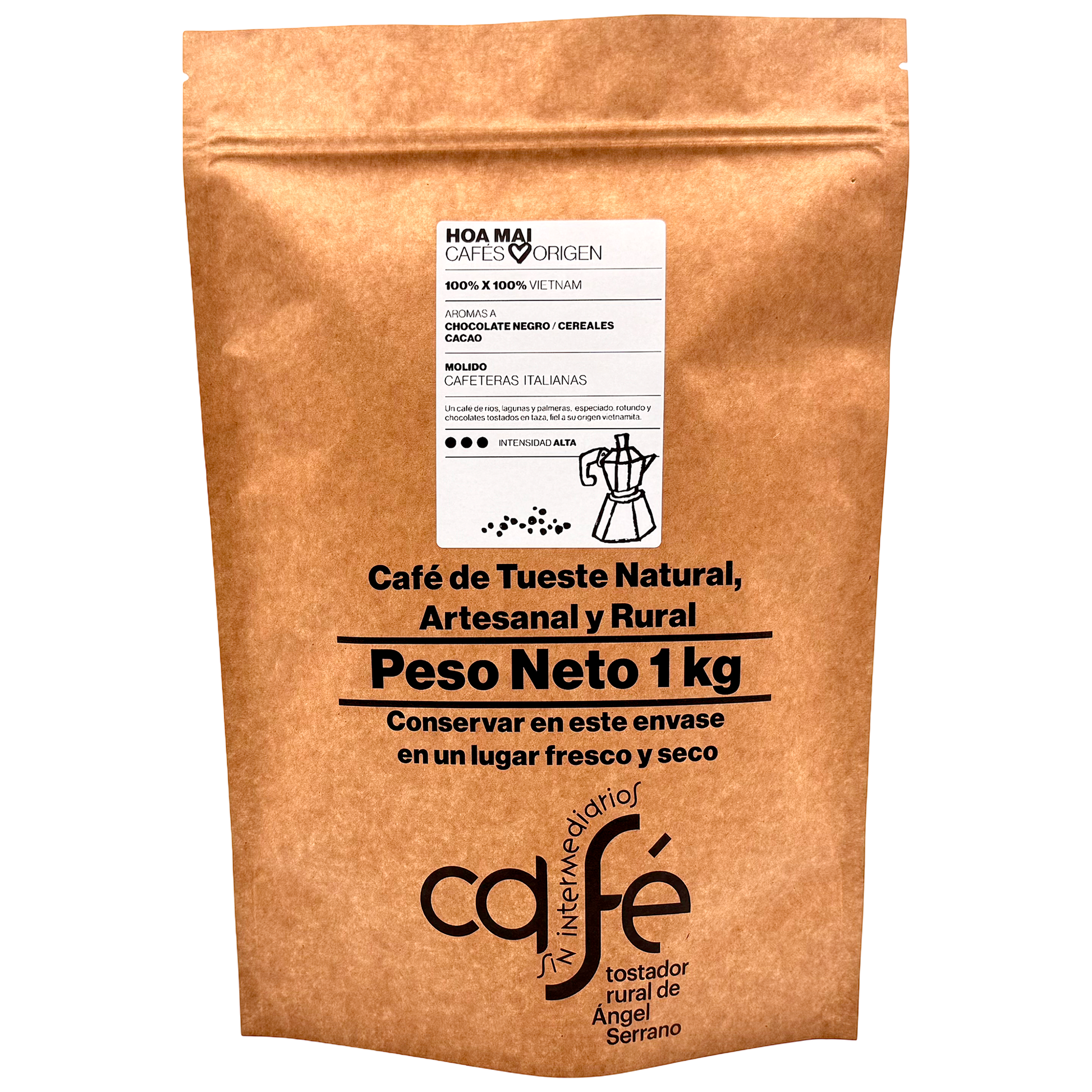 Cafe Sin Intermediarios Café Vietnam Hoa Mai Molido Italiana (moka) 1 Kg_0