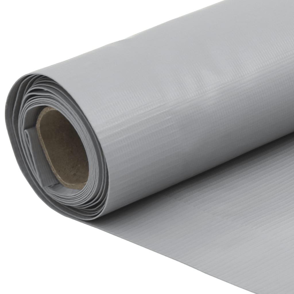 Pantalla De Privacidad De Balcón Pvc Gris 1000x120 Cm / Vetonek_3