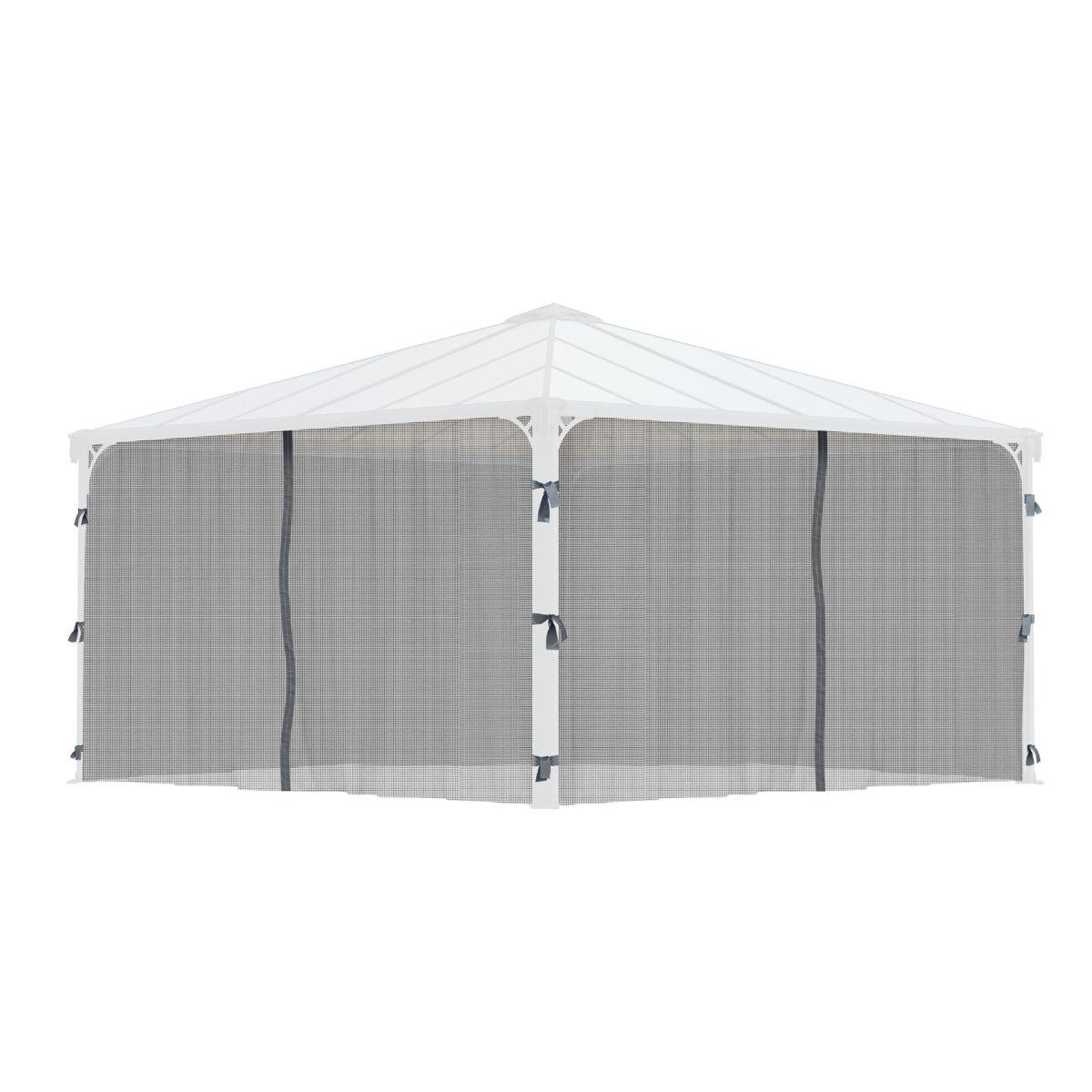Set Mosquiteras para gazebo cenador Martinique 5000 + Milano 4300