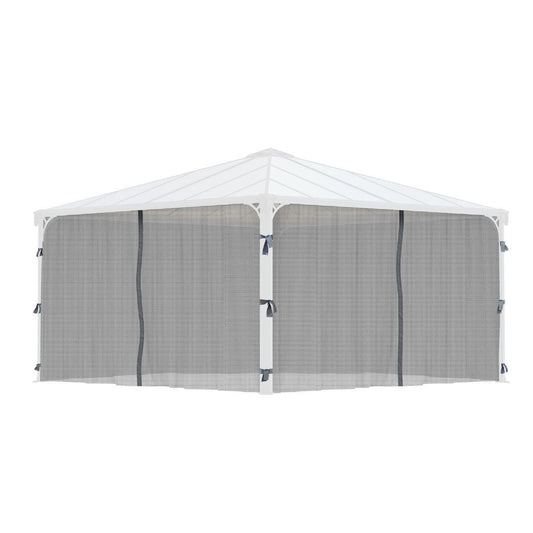Set Mosquiteras para gazebo cenador Martinique 5000 + Milano 4300