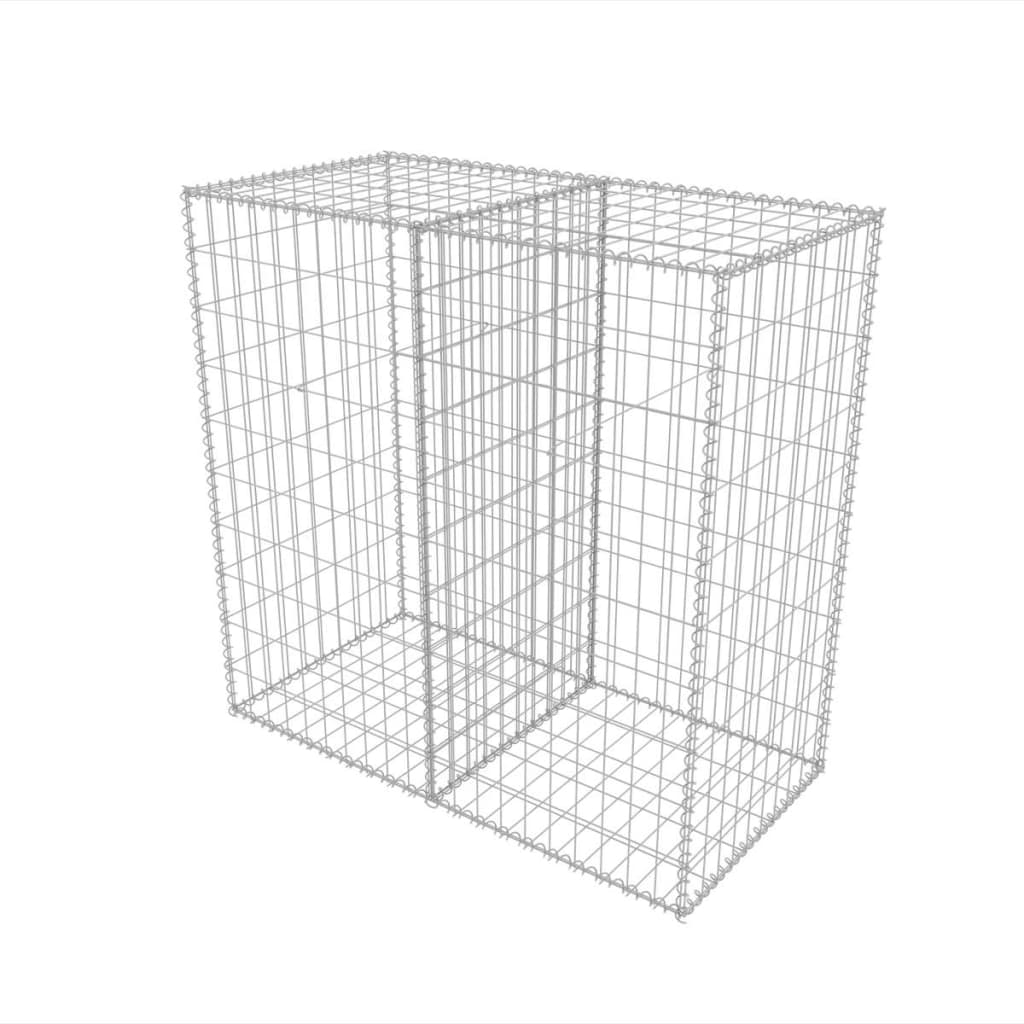 Cesta De Muro De Gaviones Acero Galvanizado 100x50x100 Cm / Vetonek_3