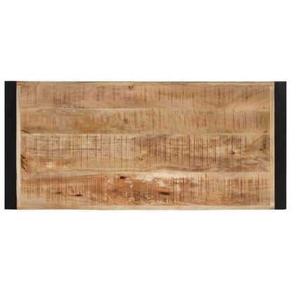 Mesa De Centro De Madera Maciza De Mango 120x55x40 Cm_1