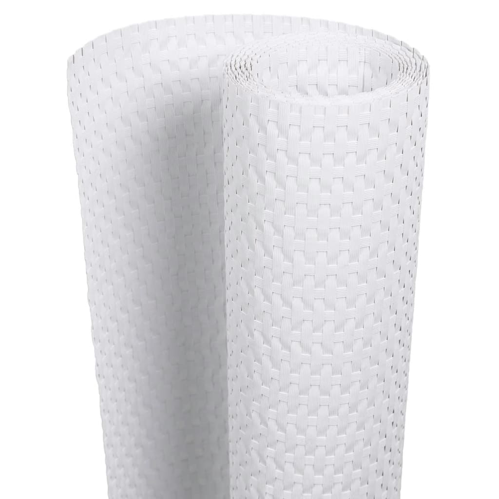 Toldo Para Balcón Ratán Sintético Blanco 600x80 Cm / Vetonek_1