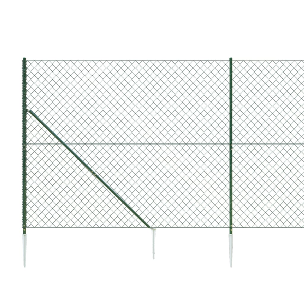 Cerca De Alambre Con Pinchos De Anclaje Verde 2x10 M / Vetonek_3