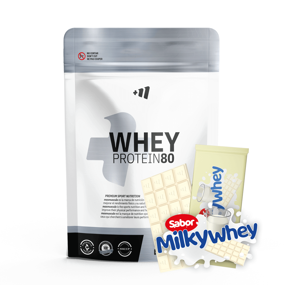 Whey Protein80 - 1kg - Chocolate Blanco Con Leche Milkywhey - Aumenta La Masa Muscular - Masmusculo_0