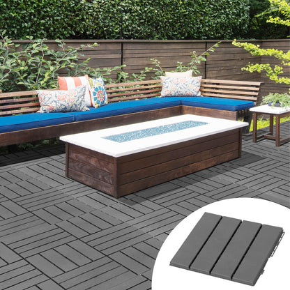 Outsunny Baldosas Cuadradas Para Suelos 30x30 Paquete De 9 Piezas Cubre 0.81 M²_1