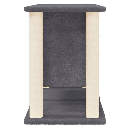 Vidaxl Rascador Para Gatos Con Postes De Sisal Gris Oscuro 50 Cm_3
