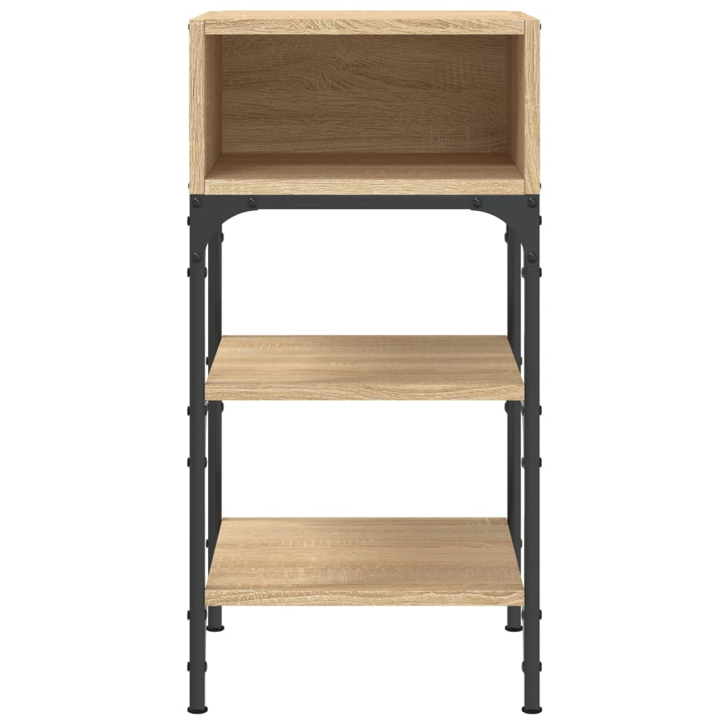 Mesita Noche 2 Uds Madera Ingeniería Roble Sonoma 35x34,5x70 Cm_3