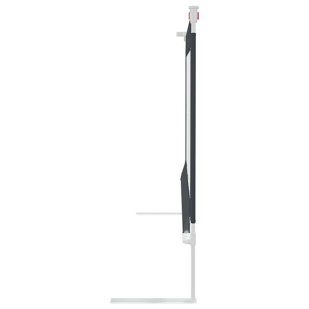 Vidaxl Barandilla De Seguridad Cama De Niño Gris Oscuro Tela 140x25 Cm_3