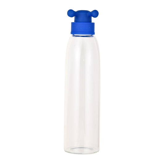 Botella De Agua 500ml Borosilicato Tapa Azul De Grifo Colección Rainbow_0