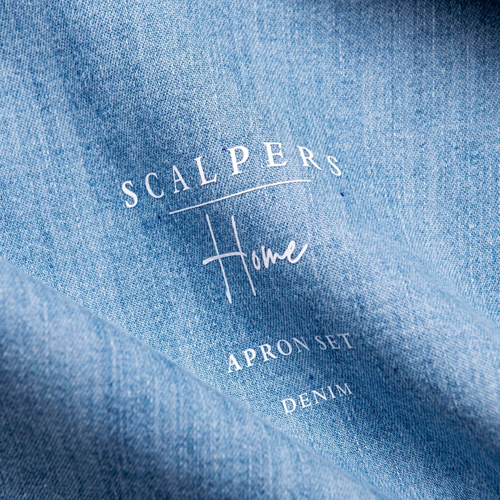 Set 3pcs (delantal, Guante Y Manopla) 100% Algodón 200gsm Logo Bordado Scalpers Home_5