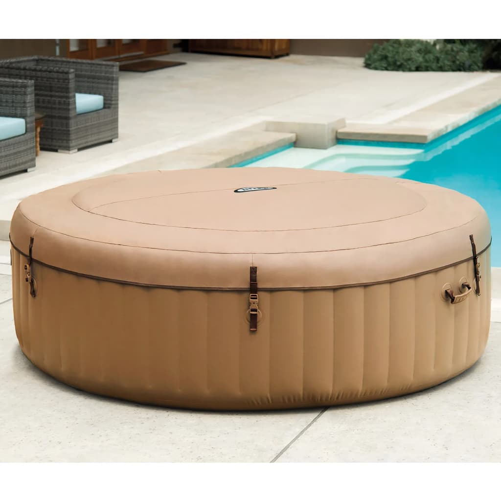 Intex Bañera De Hidromasaje Redonda Purespa 6 Personas 216x71 Cm_3