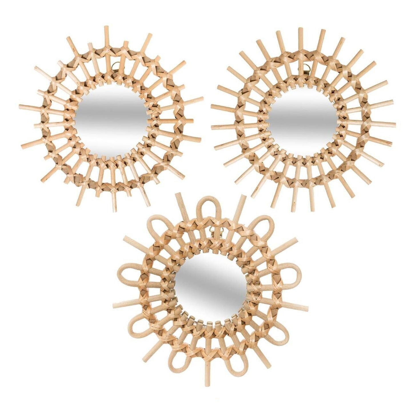 Wellhome Set 3 Espejos Aida D.28cm