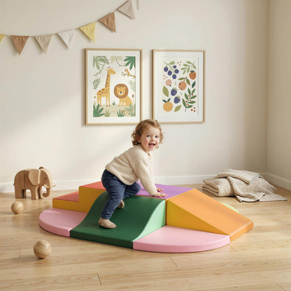 Homcom Juego De 6 Bloques De Espuma Para Niños De 12-36 Meses 150x100x24 Cm_1