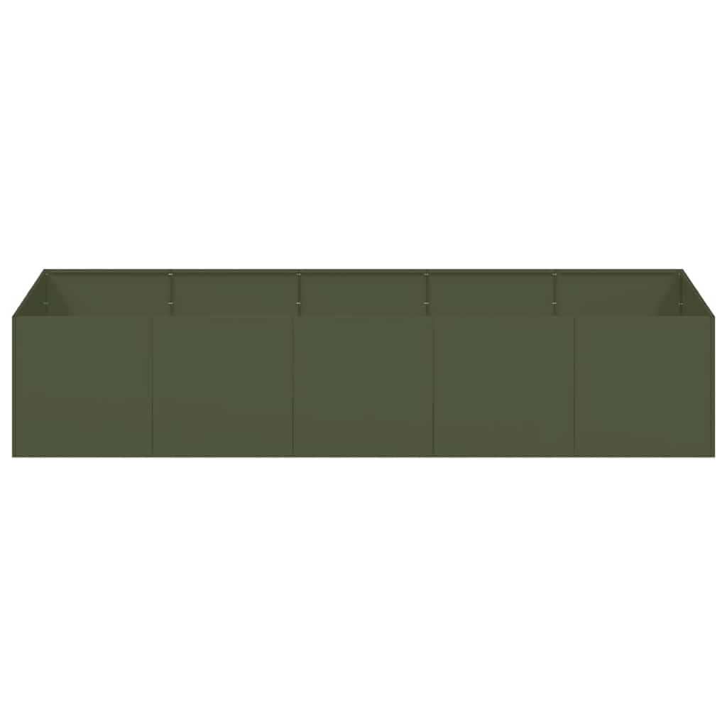 Jardinera Acero Verde Oliva 200x80x40 Cm_3