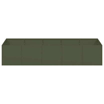 Jardinera Acero Verde Oliva 200x80x40 Cm_3