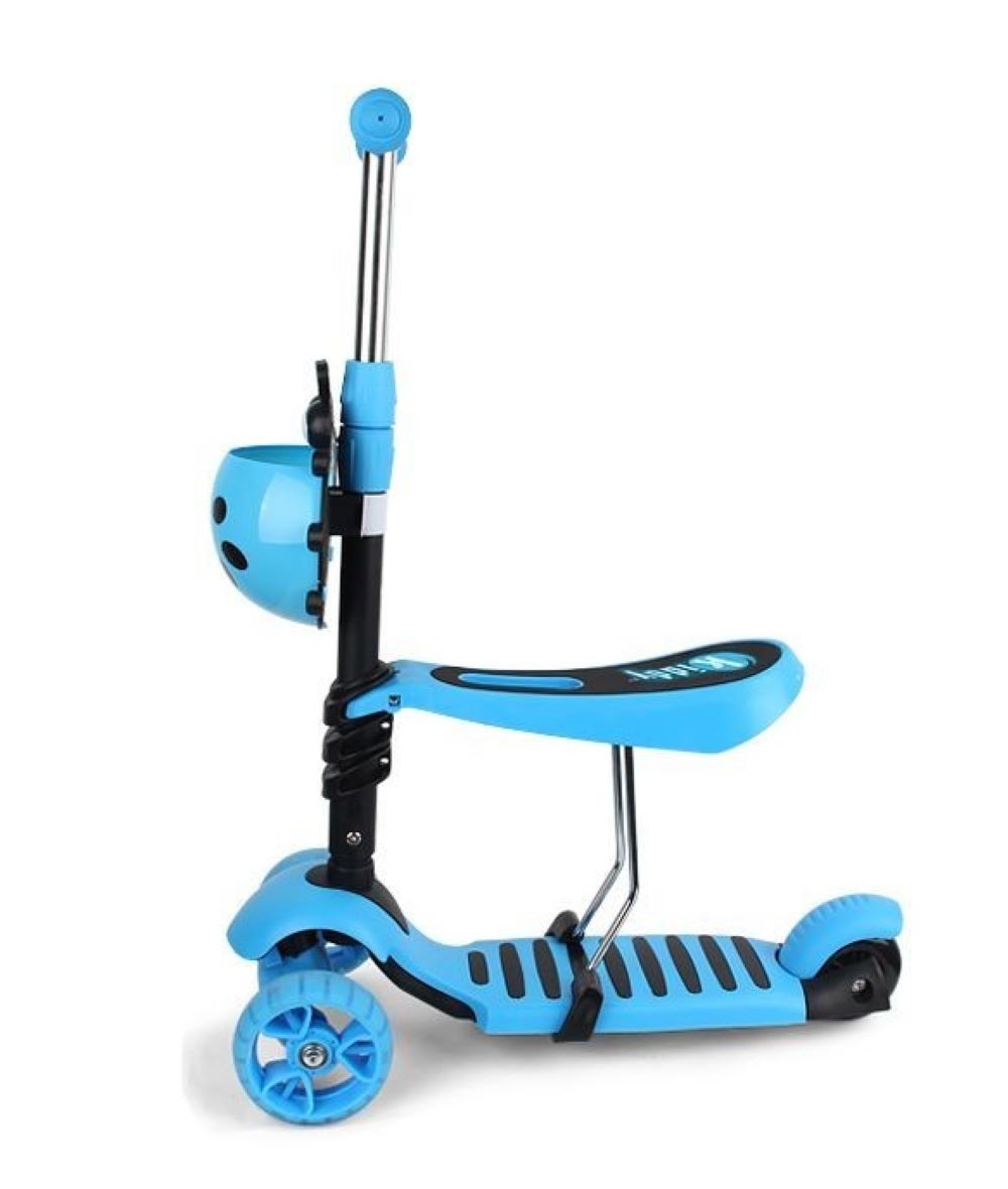 Patinete Evolutivo Con Asiento Kiddy Evo Blue_1