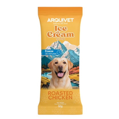 Ice Cream Helado de Pollo Asado para perros Arquivet 50 g