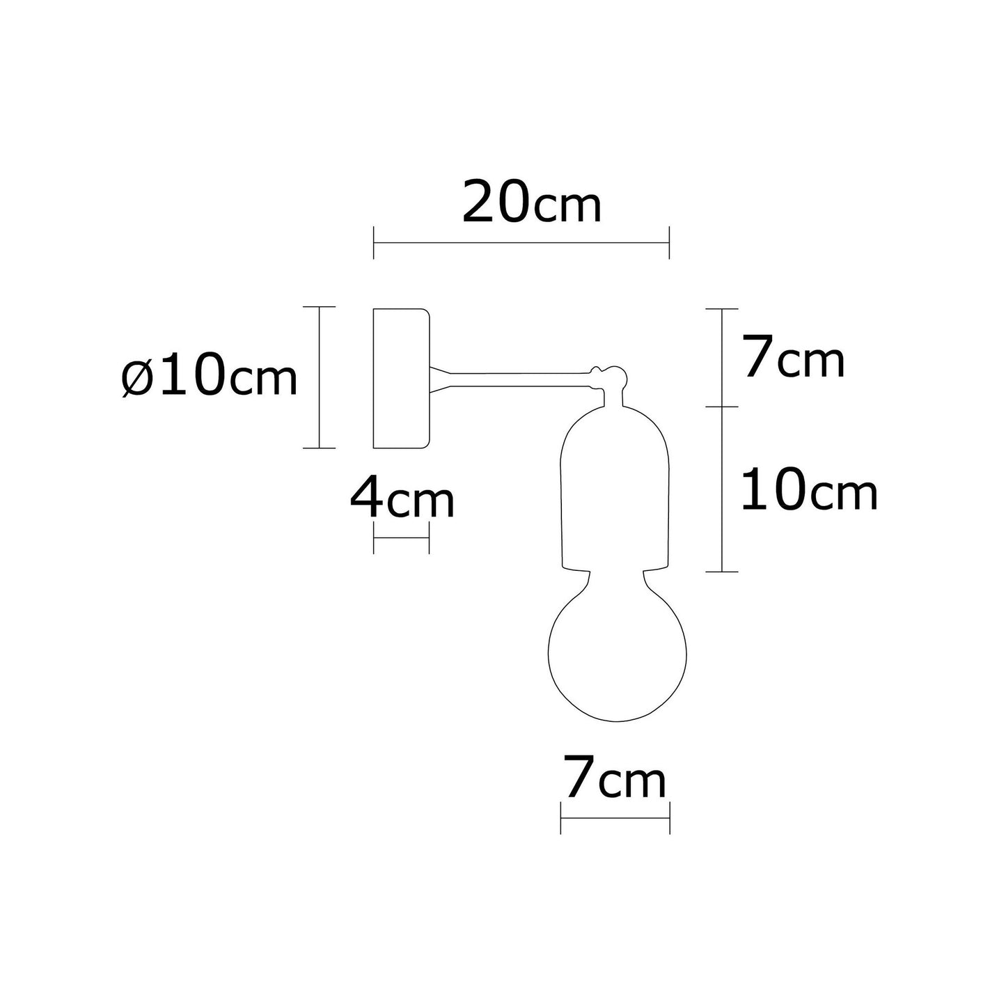 Aplique De Pared, Madera , Natural, 7x7x20, Casquillo E 27 Max 40 W_1