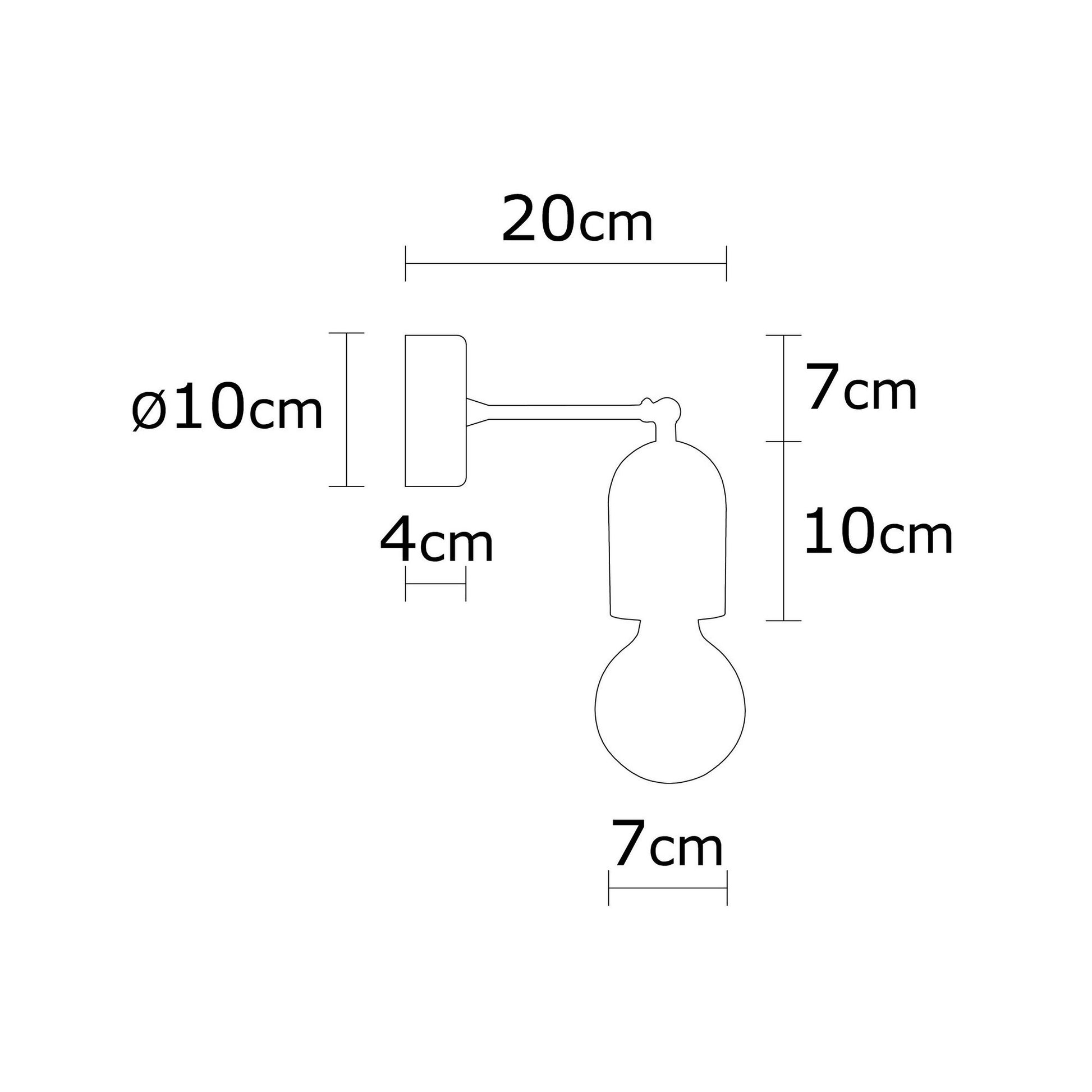 Aplique De Pared, Madera , Natural, 7x7x20, Casquillo E 27 Max 40 W_1