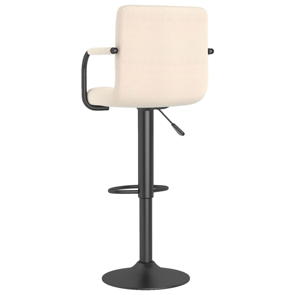 Taburete De Cocina De Tela Color Crema_3