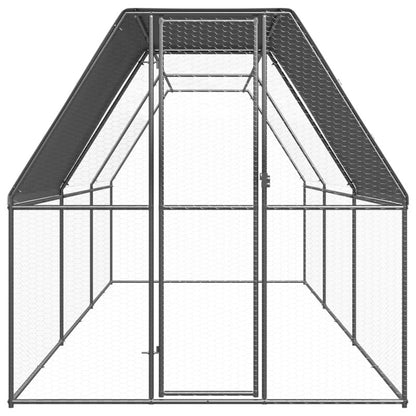 Vidaxl Jaula Gallinero De Acero Galvanizado 2x6x2 M_1