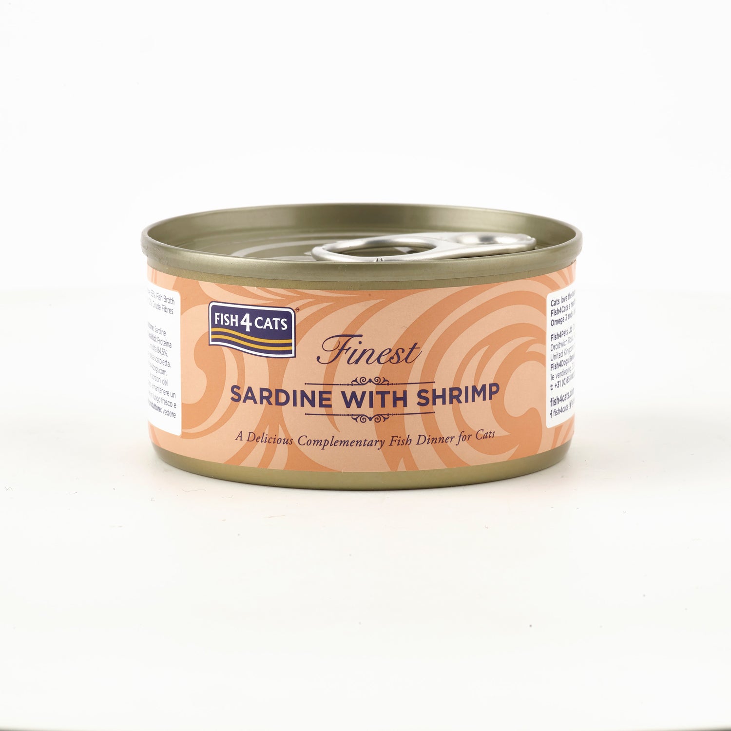 Fish4cats Filete Para Gato – Sardina Con Camarón 70 G (pack De 10)_3