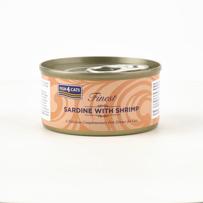 Fish4cats Filete Para Gato – Sardina Con Camarón 70 G (pack De 10)_3