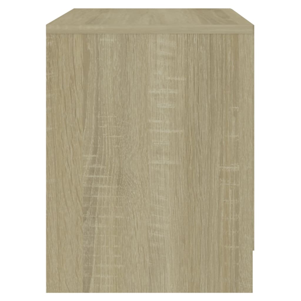 Mesita De Noche Madera Ingeniería Roble Sonoma 45x34,5x44,5 Cm_3