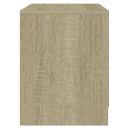 Mesita De Noche Madera Ingeniería Roble Sonoma 45x34,5x44,5 Cm_3